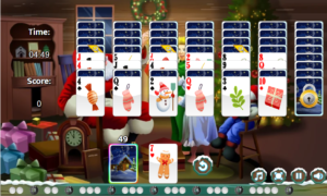 Santa Tripeaks game 2