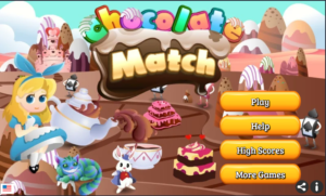 Chocolate match game 1
